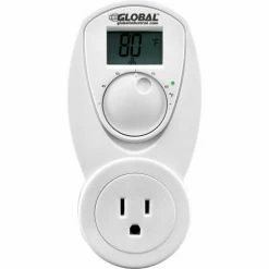 Discount π Global Industrial® Plug In Thermostat Control For Heat 120V, Analog 40-95°F π