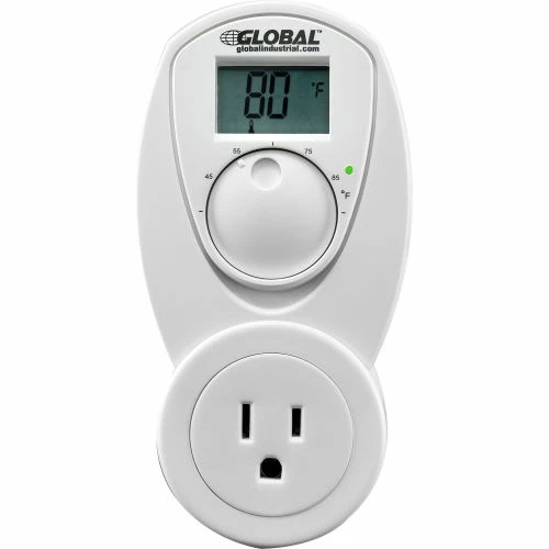 Outlet 😉 Global Industrial® Plug In Thermostat Control For Cool 120V, Analog 40-95°F 🔔 4 Outlet 😉 Global Industrial® Plug In Thermostat Control For Cool 120V, Analog 40-95°F 🔔 - Image 2