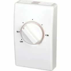 Discount 😉 TPI Wall Mount Line Voltage Thermostat Double Pole, White 😀 13 Discount 😉 TPI Wall Mount Line Voltage Thermostat Double Pole, White 😀 -HVAC Controls Shop B172035 03