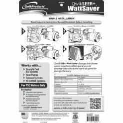 New ⭐ Qwik Products SEER+WattSaver® PSC Energy & Humidity Control Board QT6000 - Pkg Qty 5 🛒 13 New ⭐ Qwik Products SEER+WattSaver® PSC Energy & Humidity Control Board QT6000 - Pkg Qty 5 🛒 -HVAC Controls Shop B2097340 05