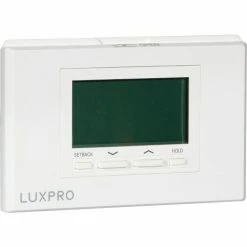 Flash Sale 🎉 Lux Products LUX Low Voltage Digital 7-Day Programmable Thermostat P722U - 2 Stage Heat 2 Cool Heat Pump 24VAC - Pkg Qty 4 👍 -HVAC Controls Shop B2257162 07