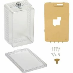 Cheapest ✔️ Supco Thermostat Guard - 3-1/2 x 3 x 6-3/8 Includes Key ⭐ -HVAC Controls Shop B461532 02
