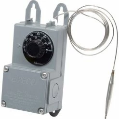 Promo 😀 PECO Industrial Temperature Controller TRF115-005 Tmp. Range 0°-120°F Rmt. Bulb Nema 4X 😀 -HVAC Controls Shop B592427 05