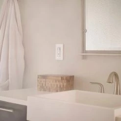 Brand new 🎁 Leviton Humidity Sensor and Fan Control IPHS5-1LT, 120VAC, 60Hz, Single Pole, Light Almond 🛒 -HVAC Controls Shop IPHS5 1LT 4