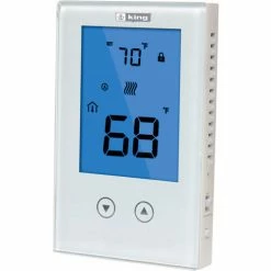 Cheap 🥰 King Electric Line Voltage Non-Programmable Thermostat K322E Double-Pole Heat Only 120/208/240V 15A 🧨