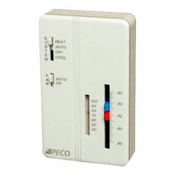 Flash Sale ⌛ PECO Trane Compatible Zone Sensor SP155-011 Heat-Off-Cool Switch, On-Auto Fan Control, Dual Temp Adj 😉 -HVAC Controls Shop PE1 SP155 011