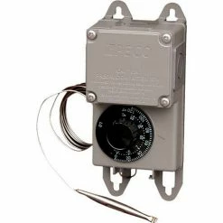 Promo 😀 PECO Industrial Temperature Controller TRF115-005 Tmp. Range 0°-120°F Rmt. Bulb Nema 4X 😀 -HVAC Controls Shop PE1 TRF115 005