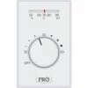 Outlet 🎉 PRO1 IAQ Line Voltage Thermostat, Electric Heat, Mechanical, 4 Wire, Non-Programmable, Heat Only 🎁 -HVAC Controls Shop PQB T501ML4