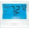 Cheapest 🎉 PRO1 IAQ Low Voltage Thermostat Universal, 7 Day,5/1/1 or Non-Programmable, 2H/2C, 3H/2C, 8" Display 🌟 -HVAC Controls Shop PQB T855