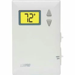 Promo ⌛ Lux Products LUX Low Voltage Digital Non-Programmable Thermostat PSD010B - 1 Stage Heat Only 24 VAC - Pkg Qty 10 ❤️