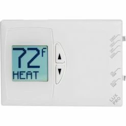 Hot Sale 🎉 Lux Products LUX Low Voltage Digital Non-Programmable Thermostat PSDH121B - 2 Stage Heat 1 Cool Heat Pump 24 VAC - Pkg Qty 5 🔔 -HVAC Controls Shop UXP PSDH121B 010